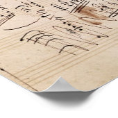 Score sheet van 'Moonlight Sonata' Poster (Hoek)