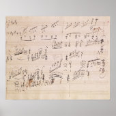 Score sheet van 'Moonlight Sonata' Poster (Voorkant)