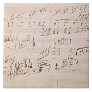 Score sheet van 'Moonlight Sonata' Tegeltje