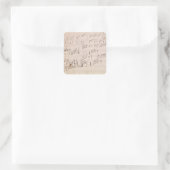 Score sheet van 'Moonlight Sonata' Vierkante Sticker (Tas)