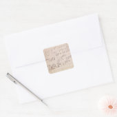 Score sheet van 'Moonlight Sonata' Vierkante Sticker (Envelop)