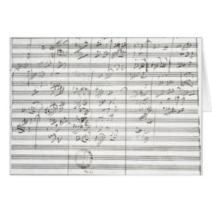 Score voor de 3de beweging van de 5de symfonie