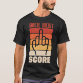 Score voor sociaal krediet t-shirt (Voorkant)