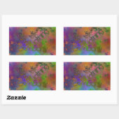 Score wat trippy rechthoekige sticker (Vel)