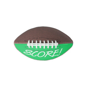 Score witte en groene mini voetbal american football