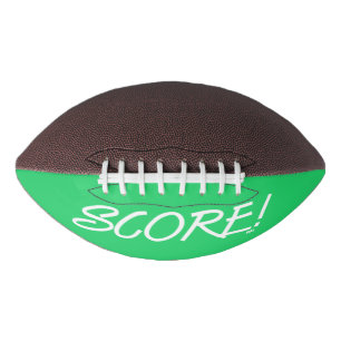 Score witte en groene voetbal american football