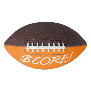 Score witte en oranje dollarteken voetbal american football