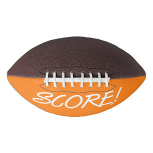 Score witte en oranje voetbal american football