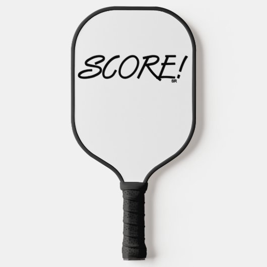 Score witte zwarte pickleball-paddle pickleball paddle (Voorkant)