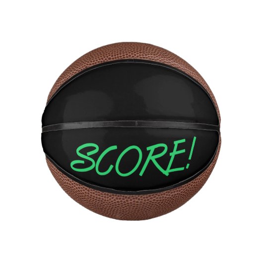 Score zwart mini basketbal (Voorkant)