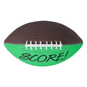 Score zwarte en groene voetbal american football