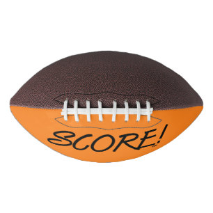 Score zwarte en oranje voetbal american football