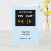 Scorebord 44e verjaardag kaart (Gele Bloem)