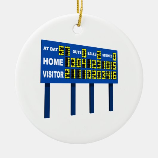 Scorebord Keramisch Ornament (Voorkant)