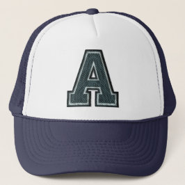 Scorebord van Blauwgroen letter "A" Trucker Pet