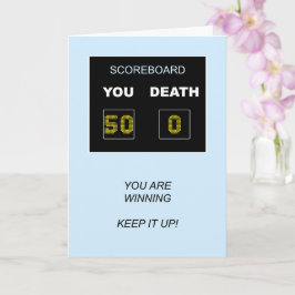 Scorebord voor de 50e verjaardag kaart