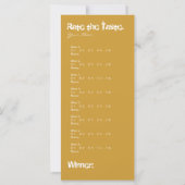 Scorecard voor wijnbereiding - Cheers (Achterkant)