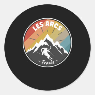 scoren in frankrijk , lijnbogen ronde sticker