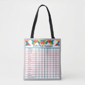 Scorepad "Laten we Dominoes spelen" Tote Bag (Voorkant)