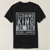 Scoring koning James  Silver Text T-shirt (Design voorkant)