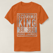Scoring koning James Silver Text T-shirt (Design voorkant)