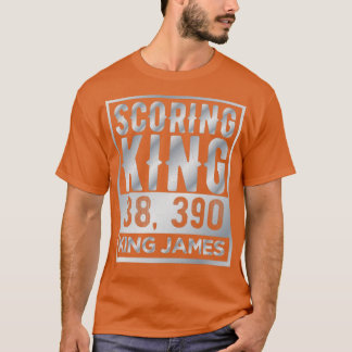 Scoring koning James Silver Text T-shirt