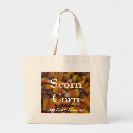 Scorn Corn Bag Grote Tote Bag (Voorkant)