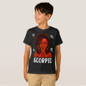 Scoro Loc'd Black Woman Pray Christian Zodiac Birt T-shirt (Voorkant volledig)