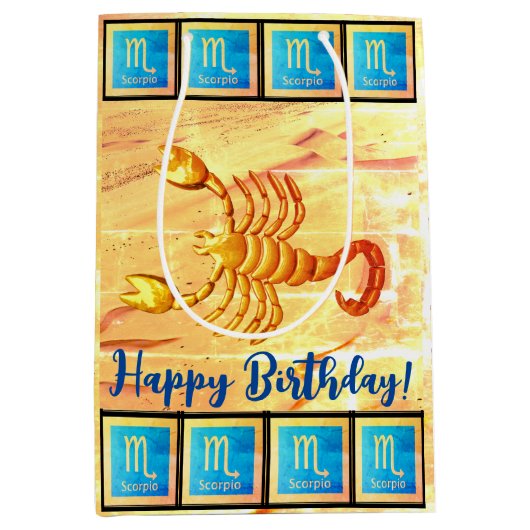 Scorpia - Happy Birthday Medium Gift Bag Medium Cadeauzakje (Voorkant)