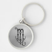 Scorpiesymbool Roestvrij staal Sleutelhanger (Voorkant)