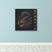 Scorpio—23-november 21 oktober canvas afdruk (Insitu (Houten vloer))