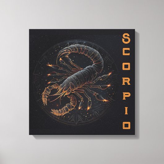 Scorpio—23-november 21 oktober canvas afdruk (Voorkant)