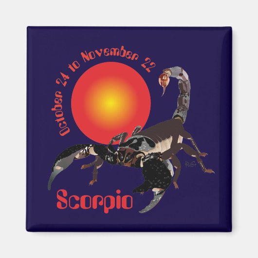 Scorpio 24 oktober t/m 22 november Magnet (Voorkant)