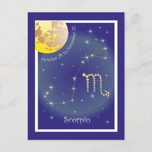 Scorpio 24 oktober t/m 22 november Postkarte Briefkaart (Voorkant)