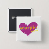 Scorpio 2 vierkante button 5,1 cm (Voorkant /achterkant)
