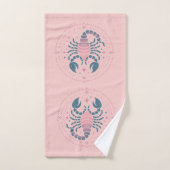 SCORPIO, abstract ontwerp van het sterrenbeeld, Bad Handdoek (Handdoek)