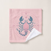 SCORPIO, abstract ontwerp van het sterrenbeeld, Bad Handdoek (Wasdoekje)