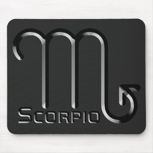 SCORPIO, abstract ontwerp van het sterrenbeeld, Muismat (Voorkant)