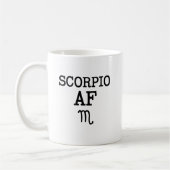 Scorpio AF grappige koffie mok Zodiac Gift (Links)