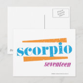 Scorpio Aqua Briefkaart (Voorkant / Achterkant)