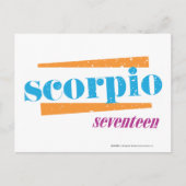 Scorpio Aqua Briefkaart (Voorkant)