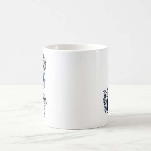 Scorpio Art Deco Lady Koffiemok (Center)