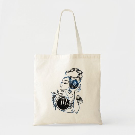 Scorpio Art Deco Lady Tote Bag (Voorkant)