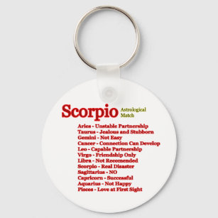 Scorpio Astrological match the MUSEUM Zazzle Gifts Sleutelhanger