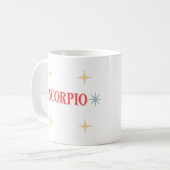 Scorpio Astrological Sign Coffee Mok (Voorkant links)