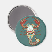 Scorpio Astrological Sign Magneet (Voorkant / Achterkant)