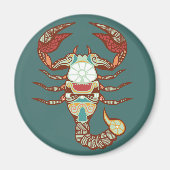 Scorpio Astrological Sign Magneet (Voorkant)