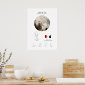 Scorpio Astrological Sign Poster (Keuken)