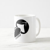 Scorpio Astrological Symbol Sign 4 Koffiemok (Voorkant rechts)