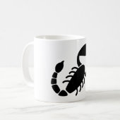 Scorpio Astrological Symbol Sign 4 Koffiemok (Voorkant links)